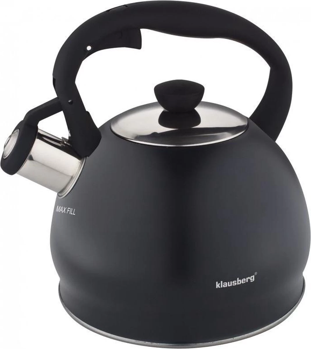 Fluitketel Inductie Gas Waterkoker 2.0 L ‘’Potenza’’ RVS Zwart Mat Chroom 1 Fluitketel Inductie Gas Waterkoker 2.0 L ‘’Potenza’’ RVS Zwart Mat Chroom