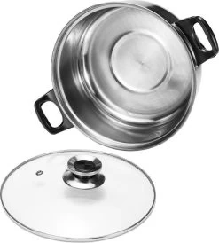 KitchenPrince 12-Delige Pannenset RVS - Pottenset - Kookpannen - Koekenpan - Steelpan - Bakpan - PFAS-Vrij - Pannenset - Pannenset Inductie - Antiaanbaklaag - Koekenpannenset -Aanbiedingen Tefal Winkel 1082x1200