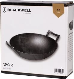Blackwell Wadjan Wokpan - Gietijzer - 36 Cm - Zwart -Aanbiedingen Tefal Winkel 1123x1200
