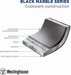 Westinghouse Hapjespan Inductie - Ø 28 Cm - Zwart Marmer - Met Deksel 14 Westinghouse Hapjespan Inductie - Ø 28 Cm - Zwart Marmer - Met Deksel -Aanbiedingen Tefal Winkel 1134x1200 6