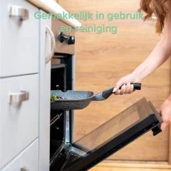 Coninx Grillpan 28CM - Steakpan - Afneembare Handgreep - PFAS-vrij - Grijs -Aanbiedingen Tefal Winkel 1199x1200 4