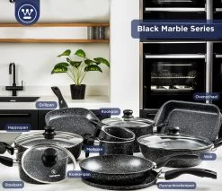 Westinghouse Black Marble - Pannenkoekenpan Inductie - Ø 28 Cm - Zwart Marmer -Aanbiedingen Tefal Winkel 1200x1036 3