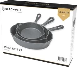 Blackwell Koekenpannenset - Gietijzer - ø 16, 20 En 25 Cm - Zonder Anti-aanbaklaag -Aanbiedingen Tefal Winkel 1200x1038 1