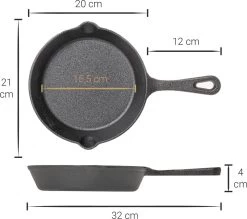 Blackwell Koekenpannenset - Gietijzer - ø 16, 20 En 25 Cm - Zonder Anti-aanbaklaag -Aanbiedingen Tefal Winkel 1200x1066