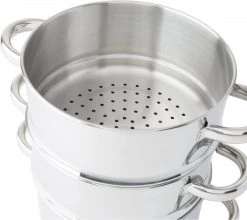 Merkloos Imperial Kitchen Stoompan - 20 Cm - 3 Delig - 21 X 26cm -Aanbiedingen Tefal Winkel 1200x1071