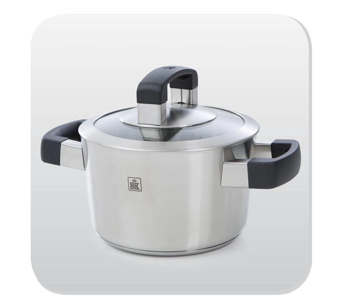 BK Conical Cool Glas Pannenset - 4-delig - RVS - Glazen Deksel - Inductie 14 BK Conical Cool Glas Pannenset - 4-delig - RVS - Glazen Deksel - Inductie - Afbeelding 14