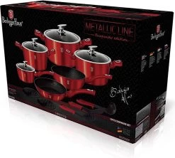 6-delige Balck Burgundy Pannen Set Bordeaux Rood Met Accessoires Ook Voor Inductie -Aanbiedingen Tefal Winkel 1200x1078 1