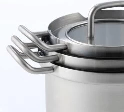 BK-Q-Linair Master Glas Kookpan 18 Cm - RVS - Glazen Deksel - Veilig Afgietsysteem - Inductie -Aanbiedingen Tefal Winkel 1200x1083