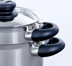 BK Karaat+ Pannenset - 5-delig - RVS – Geschikt Voor Alle Warmtebronnen -Aanbiedingen Tefal Winkel 1200x1104