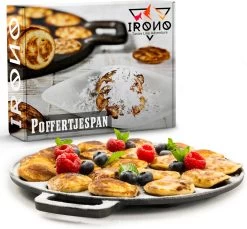 IRONO Poffertjespan Set - Incl. Doseerfles, Kwast En Vork - Poffertjespan Inductie En Electrisch - Poffertjesmaker 19 Poffertjes - Poffertjes Maken - Spuitfles - Cadeau Voor Mannen En Vrouwen -Aanbiedingen Tefal Winkel 1200x1113 2