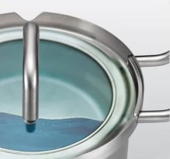 BK-Q-Linair Master Glas Kookpan 18 Cm - RVS - Glazen Deksel - Veilig Afgietsysteem - Inductie -Aanbiedingen Tefal Winkel 1200x1120