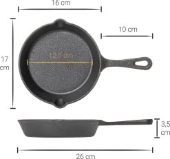 Blackwell Koekenpannenset - Gietijzer - ø 16, 20 En 25 Cm - Zonder Anti-aanbaklaag -Aanbiedingen Tefal Winkel 1200x1122 1