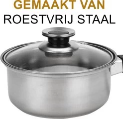 KitchenPrince 12-Delige Pannenset RVS - Pottenset - Kookpannen - Koekenpan - Steelpan - Bakpan - PFAS-Vrij - Pannenset - Pannenset Inductie - Antiaanbaklaag - Koekenpannenset -Aanbiedingen Tefal Winkel 1200x1163