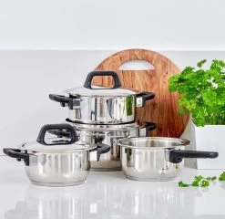 Gero Erik Kookpannenset - 4-delig - RVS - Inductie -Aanbiedingen Tefal Winkel 1200x1167