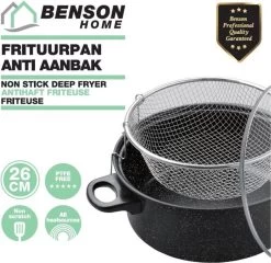 Benson Frituurpan Met Korf - Ø 26 Cm - Carbonstaal Met Marmer Coating 12 Benson Frituurpan Met Korf - Ø 26 Cm - Carbonstaal Met Marmer Coating -Aanbiedingen Tefal Winkel 1200x1168 3