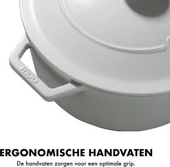 MOA Gietijzeren Braadpan - Inhoud 7,2 Liter - 30CM - Rond - Alle Warmtebronnen - Ook Voor Inductie - Gewicht 7,3 Kg - Wit - C30W 9 MOA Gietijzeren Braadpan - Inhoud 7,2 Liter - 30CM - Rond - Alle Warmtebronnen - Ook Voor Inductie - Gewicht 7,3 Kg - Wit - C30W -Aanbiedingen Tefal Winkel 1200x1181 10