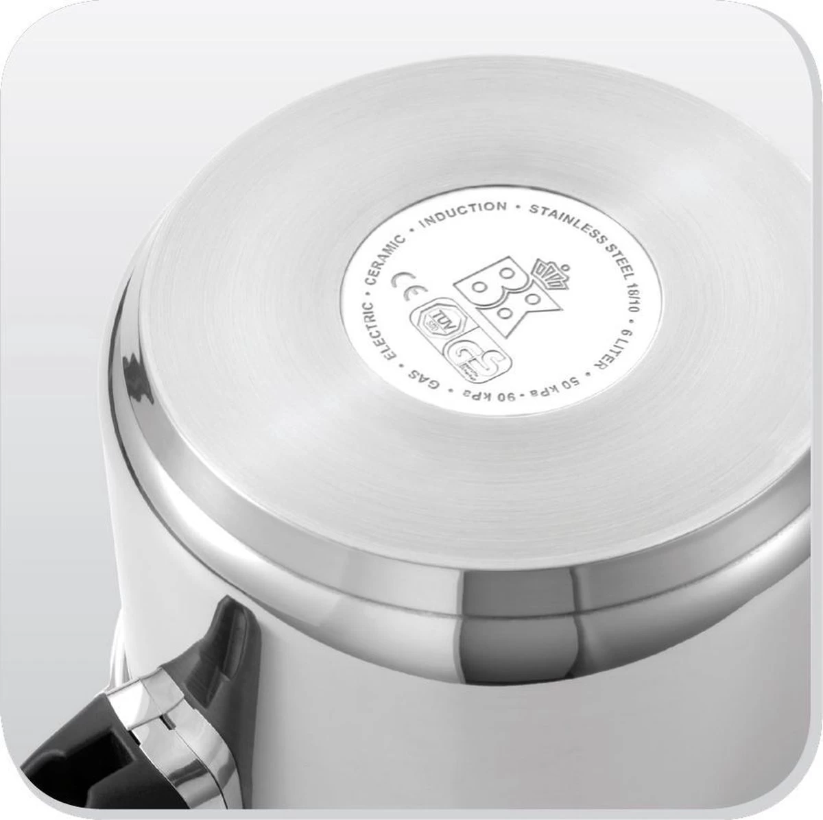 BK Snelkookpan 22 Cm / 6L - RVS - Glans - Inductie 5 BK Snelkookpan 22 Cm / 6L - RVS - Glans - Inductie - Afbeelding 5