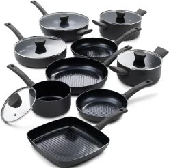 ISENVI Avon Chef Culinair Set - Pannenset 9 Delig - Ergo Grepen