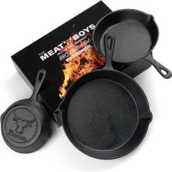 Gietijzeren Pannenset - Cast Iron Skillets - BBQ Skilletset -Aanbiedingen Tefal Winkel 1200x1198