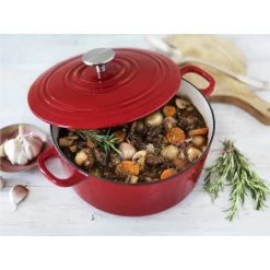 BK Bourgogne Braadpan Ø 28 Cm - Rood - Gietijzer - Inductie -Aanbiedingen Tefal Winkel 1200x1200 1001