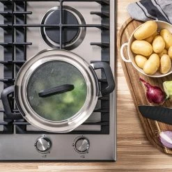 BK Flow Cool Black Glas Kookpannenset - 4-delig - Zwart - Glazen Deksel - Veilig Afgietsysteem - Inductie -Aanbiedingen Tefal Winkel 1200x1200 101