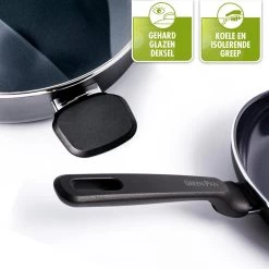 GreenPan Memphis Hapjespan 28cm - Zwart - Inductie - PFAS-vrij 28 GreenPan Memphis Hapjespan 28cm - Zwart - Inductie - PFAS-vrij -Aanbiedingen Tefal Winkel 1200x1200 1151