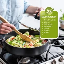 GreenPan Memphis Hapjespan 28cm - Zwart - Inductie - PFAS-vrij 31 GreenPan Memphis Hapjespan 28cm - Zwart - Inductie - PFAS-vrij -Aanbiedingen Tefal Winkel 1200x1200 1152