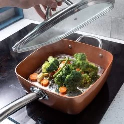 Nuovva Koperen Frituurpan, Met Diepe Zijkanten & Deksel -Aanbiedingen Tefal Winkel 1200x1200 1171