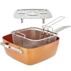 Nuovva Koperen Frituurpan, Met Diepe Zijkanten & Deksel -Aanbiedingen Tefal Winkel 1200x1200 1173