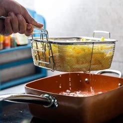 Nuovva Koperen Frituurpan, Met Diepe Zijkanten & Deksel -Aanbiedingen Tefal Winkel 1200x1200 1175