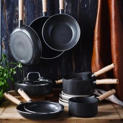 GreenChef Vintage Steelpan 16cm/1.6L - Zwart - Inductie - PFAS-vrij -Aanbiedingen Tefal Winkel 1200x1200 1228