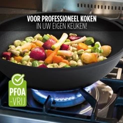Rosmarino Black Line - Wokpan - Ø30cm - 100% PFAS & PFOA Vrij - Gegoten Aluminium - Non-stick Minerale Coating - Ergonomische Handgreep - Geschikt Voor Alle Warmtebronnen & Vaatwasser 17 Rosmarino Black Line - Wokpan - Ø30cm - 100% PFAS & PFOA Vrij - Gegoten Aluminium - Non-stick Minerale Coating - Ergonomische Handgreep - Geschikt Voor Alle Warmtebronnen & Vaatwasser -Aanbiedingen Tefal Winkel 1200x1200 209