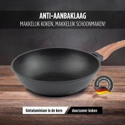 Rosmarino Black Line - Wokpan - Ø30cm - 100% PFAS & PFOA Vrij - Gegoten Aluminium - Non-stick Minerale Coating - Ergonomische Handgreep - Geschikt Voor Alle Warmtebronnen & Vaatwasser 27 Rosmarino Black Line - Wokpan - Ø30cm - 100% PFAS & PFOA Vrij - Gegoten Aluminium - Non-stick Minerale Coating - Ergonomische Handgreep - Geschikt Voor Alle Warmtebronnen & Vaatwasser -Aanbiedingen Tefal Winkel 1200x1200 216