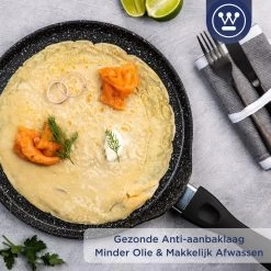 Westinghouse Black Marble - Pannenkoekenpan Inductie - Ø 28 Cm - Zwart Marmer -Aanbiedingen Tefal Winkel 1200x1200 231