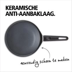 BRABANTIA INDU+ Pannenkoekenpan - Keramische Antiaanbaklaag - Ø 24 Cm - Inductie - Pfas Vrij -Aanbiedingen Tefal Winkel 1200x1200 242