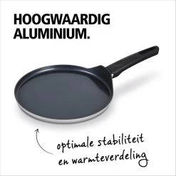 BRABANTIA INDU+ Pannenkoekenpan - Keramische Antiaanbaklaag - Ø 24 Cm - Inductie - Pfas Vrij -Aanbiedingen Tefal Winkel 1200x1200 243
