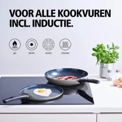 BRABANTIA INDU+ Pannenkoekenpan - Keramische Antiaanbaklaag - Ø 24 Cm - Inductie - Pfas Vrij -Aanbiedingen Tefal Winkel 1200x1200 244