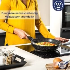 Westinghouse Koekenpan Inductie - Ø 28 Cm - Zwart Marmer -Aanbiedingen Tefal Winkel 1200x1200 291