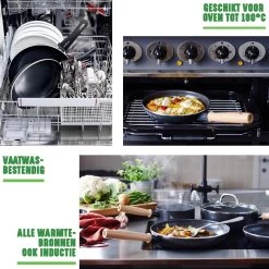 GreenChef Vintage Koekenpan 28cm - Zwart - Inductie - PFAS-vrij -Aanbiedingen Tefal Winkel 1200x1200 297