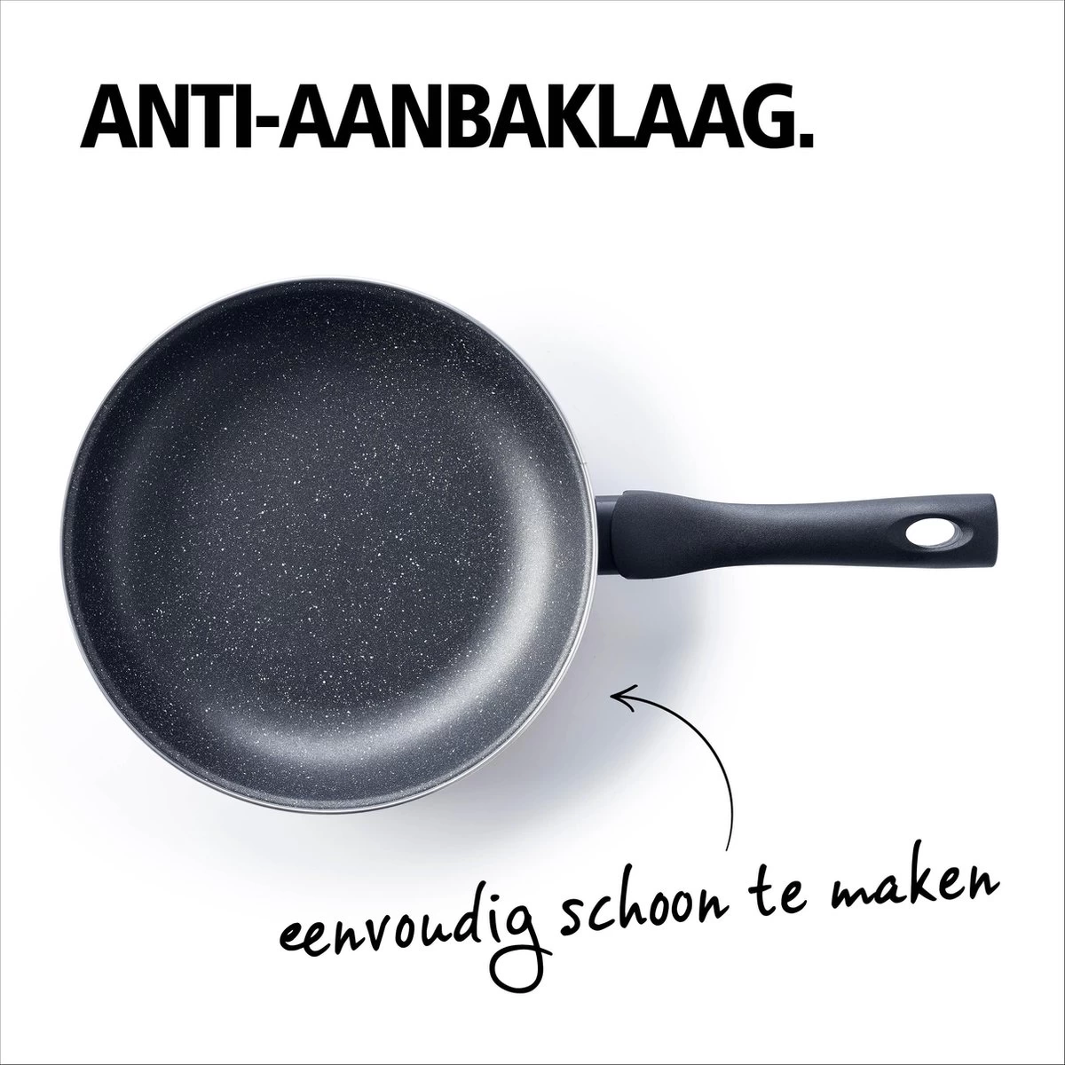 BRABANTIA LIVING Koekenpan - Ø 20 Cm - Antiaanbak - Inductie - Zwart 2 BRABANTIA LIVING Koekenpan - Ø 20 Cm - Antiaanbak - Inductie - Zwart - Afbeelding 2