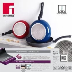 Bergner Koekenpannenset - Jumpy - Veelkleurig- 20-24 En 28cm -Aanbiedingen Tefal Winkel 1200x1200 357