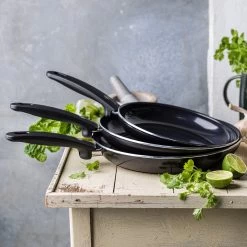 GreenPan Cambridge Koekenpannenset Ø 20cm + Ø 28cm - Zwart - Inductie - PFAS-vrij -Aanbiedingen Tefal Winkel 1200x1200 395
