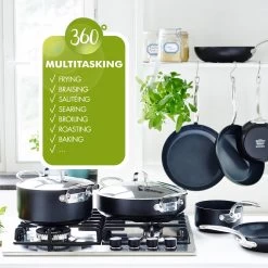 GreenPan Barcelona Infinity Pro Koekenpannenset Ø 24cm + Ø 28cm - Zwart - Inductie - PFAS-vrij -Aanbiedingen Tefal Winkel 1200x1200 447