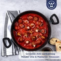 Westinghouse Hapjespan Inductie - Ø 32 Cm - Zwart Marmer - Met Deksel -Aanbiedingen Tefal Winkel 1200x1200 521