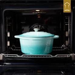 Chefarone Gietijzeren Pan - Braadpan Inclusief Deksel - Geschikt Voor Alle Warmtebronnen - Geëmailleerd Blauw 16 Chefarone Gietijzeren Pan - Braadpan Inclusief Deksel - Geschikt Voor Alle Warmtebronnen - Geëmailleerd Blauw -Aanbiedingen Tefal Winkel 1200x1200 530