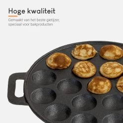 Ocina Poffertjespan – Combo Pack – 19 Poffertjes – Poffertjesmaker – Poffertjespan Inductie – Poffertjespan Electrisch – Gietijzeren Pan - Inclusief Doseerfles, Handvaten, 6x Poffertjesvorken En Invetkwast – Gratis Receptenboek -Aanbiedingen Tefal Winkel 1200x1200 534