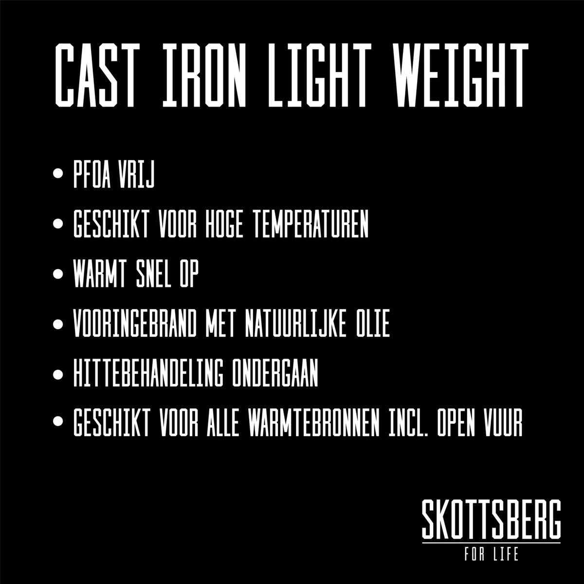 Skottsberg Koekenpan Cast Iron 28 Cm Gietijzer 3 Skottsberg Koekenpan Cast Iron 28 Cm Gietijzer - Afbeelding 3