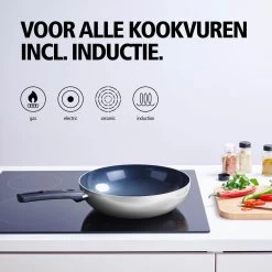 BRABANTIA INDU+ Wokpan - Keramische Antiaanbaklaag - Ø 28 Cm - Inductie - Pfas Vrij -Aanbiedingen Tefal Winkel 1200x1200 542