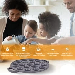 CuisiNoon® Poffertjespan Premium - Complete Poffertjesmaker Set - Inclusief Bakboek -Aanbiedingen Tefal Winkel 1200x1200 565