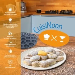 CuisiNoon® Poffertjespan Premium - Complete Poffertjesmaker Set - Inclusief Bakboek -Aanbiedingen Tefal Winkel 1200x1200 566